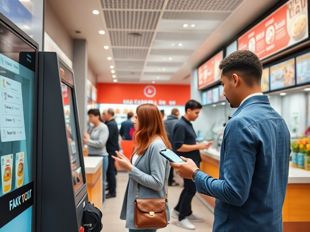 Hybrid queue system combining physical and digital