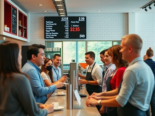 Reducing wait times with smart queue system for cafes